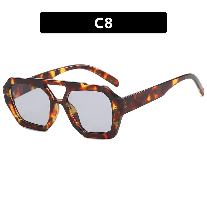Luna Luxe - Oversized Square Tortoiseshell Glamour