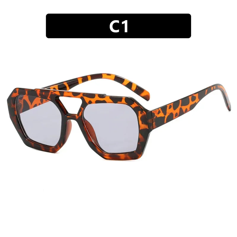 Luna Luxe - Oversized Square Tortoiseshell Glamour