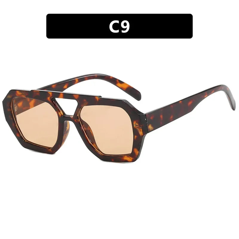 Luna Luxe - Oversized Square Tortoiseshell Glamour