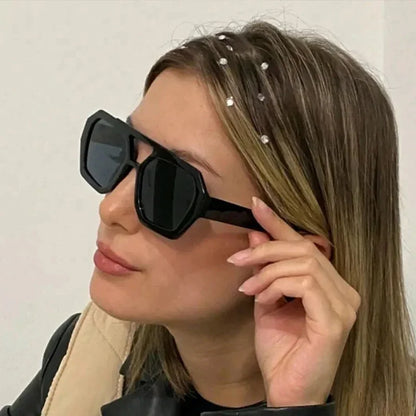 Luna Luxe - Oversized Square Tortoiseshell Glamour